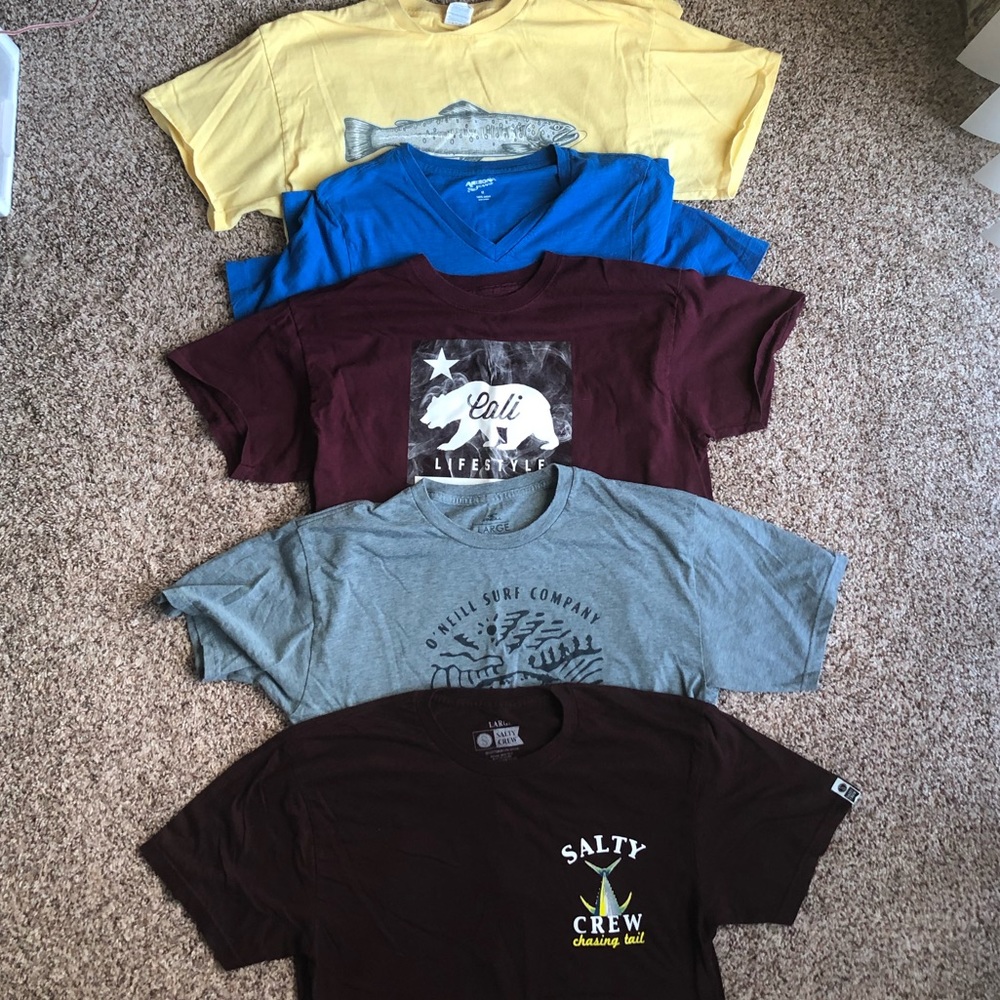 Lot of 5 Short Sleeve Shirts